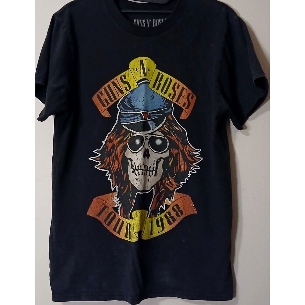 Guns N Roses Tour 1988 Mineral Wash T Shirt Mens Small Rock Band Tee